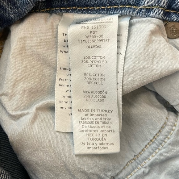 Good American Medium Wash Straight Leg Jeans Size 2 - Picture 7 of 8